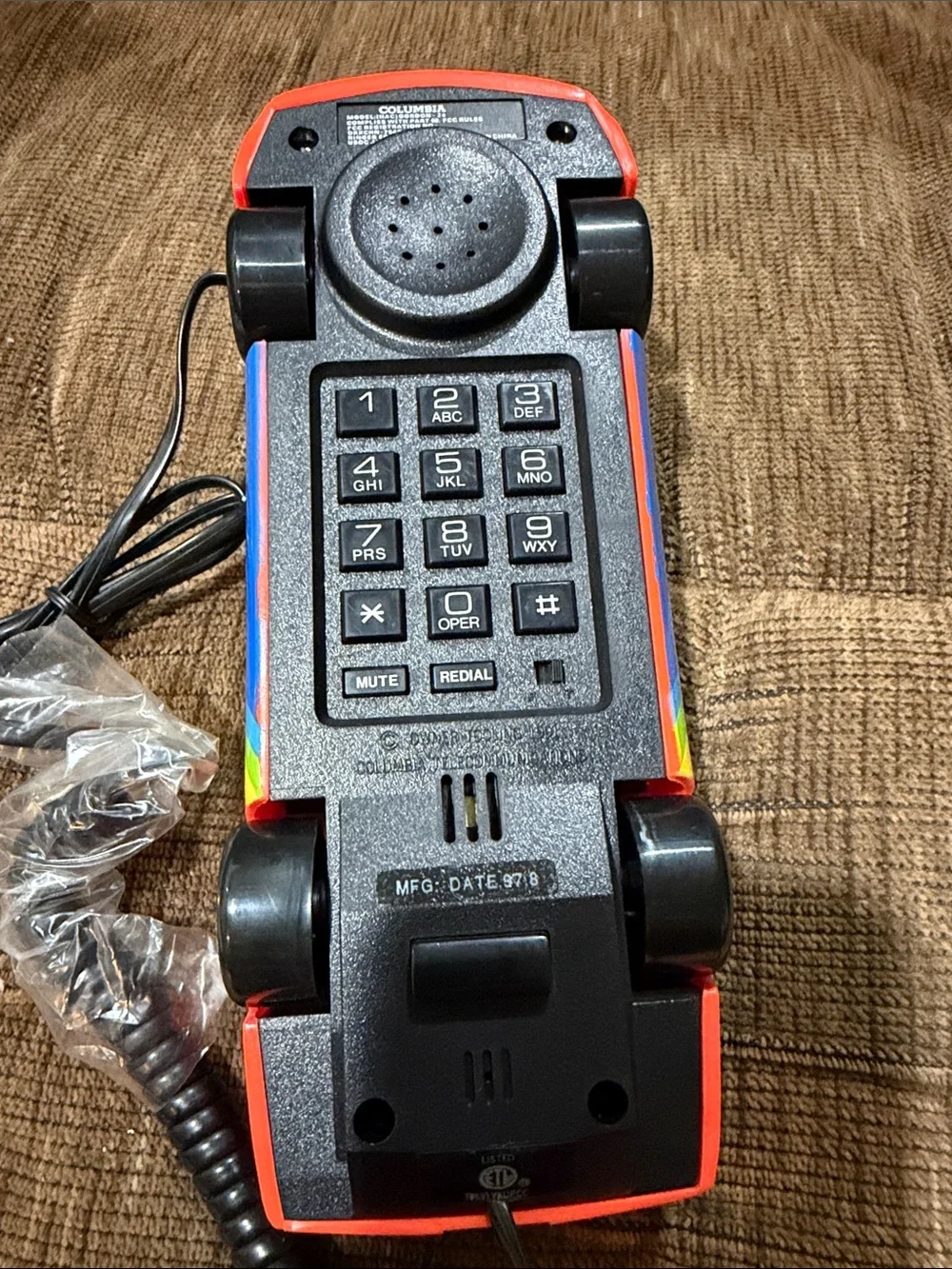 Jeff Gordon Rainbow Race Car Phone - Blue & Red